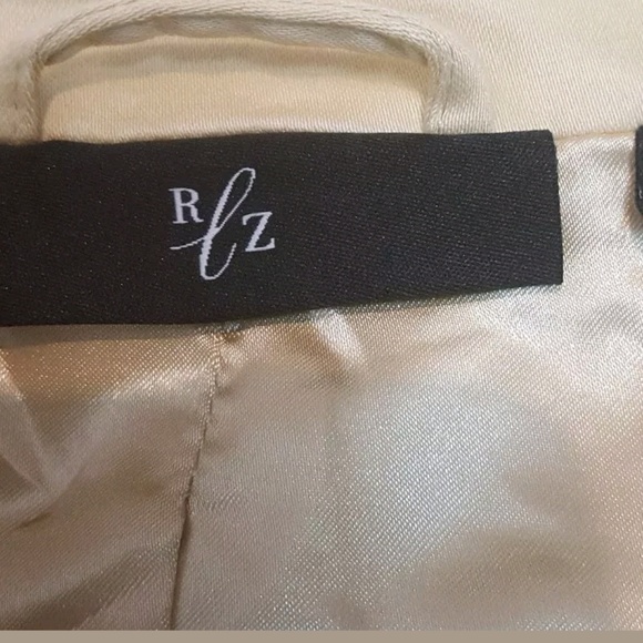 Rachel Zoe Vest Size Medium Military Style Cream - Picture 6 of 6